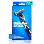 Gillette Mach 3, Shaving Razor For Men | Most Comfortable Shave | 3D Blade Technology | Metal Handle For Superior Grip