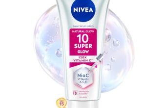 NIVEA Super 10 Glow Body Serum Lotion 170ml | 120X Vitamin C Niacinamide Body Lotion SPF15 Daily Sunscreen | Reduces Dullness and Dark Spots | Lightweight Fast Absorbing Moisturizer | Glowing Skin in 5 Days