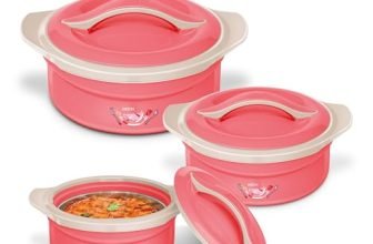 MILTON Zenith Jr Casserole Set of 3, Pink