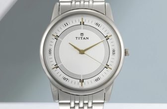 Titan NP1773SM01 Titan Quartz White Dial Silver Metal Strap Analog Watch  – For Men