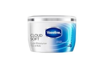 VASELINE Cloud Soft, Light Moisturiser, 200 ml, for Plump, Soft Skin, with Ceramides & Hyaluron Fillers, 10X Hydration Volume, Non-Sticky
