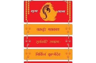RAG28 Wooden Ganesha Mantra Wall hanging for Wall Decor | Home Decor Items | Size 19X9 Inches