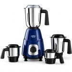 Milton Ascent Mixer Grinder, ISI Certified, Grindstone Blade Technology, 4 Jar, 800 W (22000 RPM), 5 yr motor warranty, 2 yr product warranty I Blue