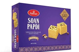 Haldiram’s Cow Ghee Soan Papdi, 400Gm, Indian Sweets Diwali Gift Pack