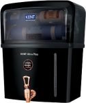 KENT Ultra Plus 8 L UV + UF + Alkaline + Copper Water Purifier Benefits of Alkaline & Copper Fully Automatic Operation 8L 60 L/hr Not Suitable for Borewell Water, Works Only on TDS Upto 150(Black)