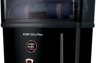KENT Ultra Plus 8 L UV + UF + Alkaline + Copper Water Purifier Benefits of Alkaline & Copper Fully Automatic Operation 8L 60 L/hr Not Suitable for Borewell Water, Works Only on TDS Upto 150(Black)