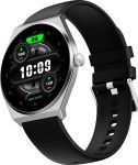 Fire-Boltt Legacy Nova 1.43 inch Ultra Slim AMOLED Wireless Charging Rotating Crown BT Call Smartwatch(Midnight Black Strap, Free Size)