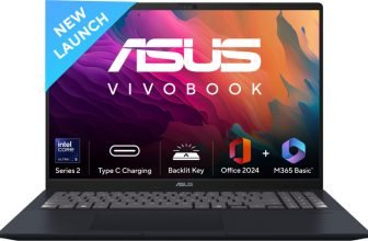 ASUS Vivobook 16 (2025) with Office 2024 + M365 Basic, AI PC Intel Core Ultra 5 Series 2 225H – (16 GB/512 GB SSD/Windows 11 Home) X1607CA-MB139WS Thin and Light Laptop(16 Inch, Quiet Blue, 1.88 Kg, With MS Office)