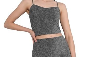 Tokyo Talkies Women Black Top with Skirt