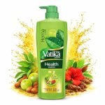 Dabur Vatika Health Shampoo – 340 ml | For Smooth, Shiny & Nourished Hair | Repairs Hair Damage, Controls Frizz | For All Hair Types | Goodness of Henna & Amla
