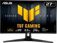 ASUS TUF 68.58 cm (27 inch) Quad HD LED Backlit IPS Panel Gaming Monitor (TUF Gaming VG27AQ5A Monitor 27 QHD(2560×1440), 210Hz(OC) Fast IPS, 0.3ms)(Response Time: 1 ms, 210 Hz Refresh Rate)