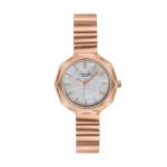 Sonata Poze 9 with Quartz Analog White Dial IPRG SS Cut fold Strap Watch for Women – SP80184WM01W