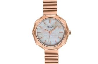 Sonata Poze 9 with Quartz Analog White Dial IPRG SS Cut fold Strap Watch for Women – SP80184WM01W