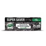 DABUR Herb’L Activated Charcoal Toothpaste 240G (120G x2, Pack of 2) | Whitening Black Gel Toothpaste | Fluoride Free | Fights Plaque & Extrinsic Stains | With Power of Mint | Cool & Refreshing Mouth Experience