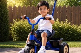 Lifelong Kids Tricycle for Boys & Girls (2-5 Years) | Baby Cycle with Parental Control Handle | Anti-Skid EVA Wheels | Front & Rear Storage Baskets | BIS Certified | 30 kg Load Capacity