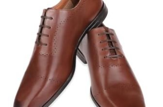 Louis Philippe Men Formal Brown Leather Oxford