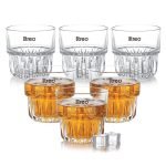 Treo by Milton Empress Whiskey Glass Set of 6, 255 ml Each I Crystal Clear Glass I Classic Design I Tumbler for Whiskey, Bourbon, Scotch & Cocktails