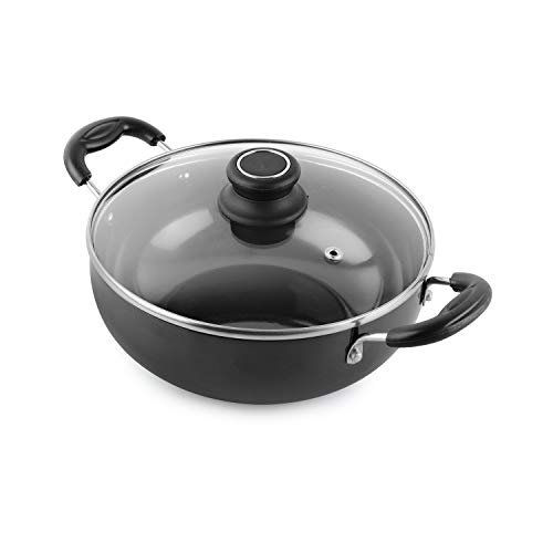 Lifelong LLSSCK01 Cookware Set of 3| Stainless Steel Kadhai with Lid 23 CM| Stainless Steel Sauce Pan 16 CM| Stainless Steel Fry Pan 23 CM| Bakelite Handles (Silver)