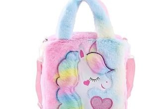 ADISA Unicorn Toddler Bag Princess Cute Crossbody Handbags Gift for Girls (Pink-Multi)