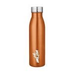 MILTON Breeze 750 Stainless Steel Water Bottle 730 ml, Single Walled, ISI Certified I Leak Proof Lid, Rust Proof I For School, Office, Gym I Mettalic Orange