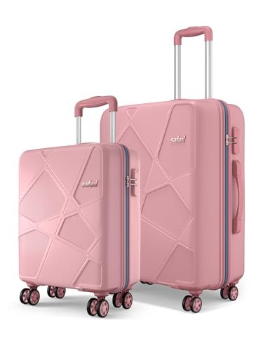 Aristocrat Vortex Plus | Set of 2 Trolley Bag, 55+65 Cm, Small+Medium Hardside Luggage | 8 Wheels, Combination Lock | Polycarbonate | 3 Year International Warranty | Midnight Blue