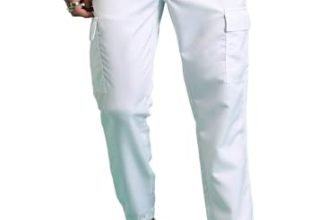 Highlander Men Mid-Rise Cargo Jogger Style Trousers White