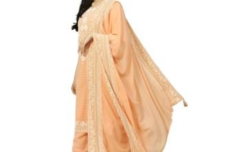 Rangriti Women Peach Cotton Blend Palazzo_34