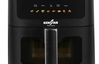 Kenstar Aster Smart 4.5 L with See Through Window Non-Stick Pan 2 Years Warranty Air Fryer(4.5 L)