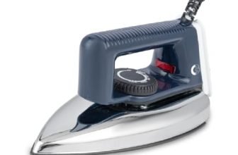 CG -IRZI1000 Light Weight Dry Iron Press 1000 W with Anti-Bacterial Non-stick, German Coated Soleplate, 360 Degree Flexi Cord, BIS Certified 2 Yr Replacement Manufacturer Warranty