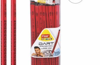 Flair Creative Dart Pencil Pack of 50 Pencil(Set of 50, Red)