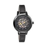 Sonata Unveil Black Dial Women Analog Watch with Leather Strap-8141NL04