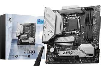 MSI B760M Project Zero, Back-Connect Micro-ATX – Supports 14th/13th/12th Gen Intel Core Processors, LGA 1700-75A DrMOS VRM, DDR5 Memory Boost 7800+MHz/OC, PCIe 5.0 x16, 2 x M.2 Gen4, Intel Wi-Fi 6E