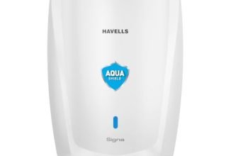 Havells Signa 5L Instant Water Heater(Geyser) with Anti Rust Aqua Shield| Twin LED Indicator| Shock Proof Body| ISI Marked| Fire Retardant Power Cord| Warranty- 5Yr on inner tank & 2Yr comprehensive