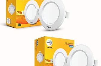 Wipro Garnet 8W Round Downlight Junction Box | Pink | Glare-Free Design | Recessed Downlighter for False Ceiling | Cutout ∼ 3 inch | Pack of 2