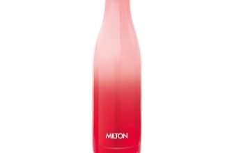 Milton Prudent 500 Thermosteel Bottle, 510 ml Water Bottle, 24 Hours Hot and Cold, Double Wall Vacuum Insulated, Water Bottles, Tea Flask/Coffee Flask for Sports, Travel, Red