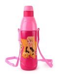 Cello Puro Kids Zee Insulated Kids Stainless Steel Water Bottle, 400 ml (Pink), Pack of 1