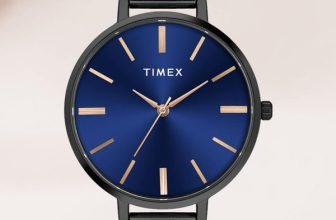 TIMEX Round 35mm Blue Dial Analog Watch  – For Women