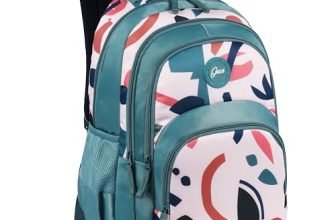 Gear Diva 17″/33L Large Water Resistant School Bag/Casual 4 Compartment Backpack/Daypack/Travel 4 Compartment Backpack/Kids Bag for Girls – Green