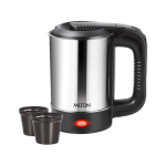 MILTON Euroline Electric Travel Kettle With Handle, 1000 Watt Beverage Maker(0.5 L, Silver)