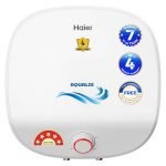 Haier Aqualis Storage Water Geyser 10L, 5 Star Electric Water Heater for Bathroom, 2.2kW Fast Heating, Shock Proof Technology, 8 Bar Pressure, Glassline Tank, 4 Yr Product & 7 Yr Tank Warranty