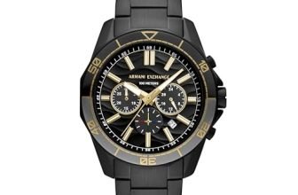 Armani Exchange Stainless Steel Analog Black Dial Men’s Watch-Ax1963, Band Color:Black