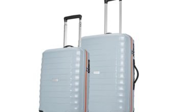 Aristocrat Altitude Set of 2 (Cabin+Medium) Trolley Bags, Surf Spray