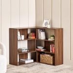 Home Centre | Addison Open Book Shelf | Engineered Wood | Brown | 1 Year Warranty
