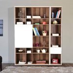 HomeTown Fabiola High Gloss Dual Tone Book Case