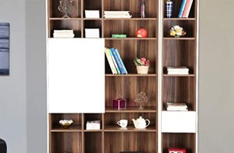 HomeTown Fabiola High Gloss Dual Tone Book Case