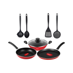 Pigeon Mio Gift Set Non-Stick Coated Cookware Set(Aluminium, 8 – Piece)