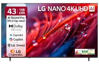 LG 108 cms (43 inches) U8 AI Series 4K Ultra HD (3840 x 2160) Smart webOS LED TV 43NU870BPLA 2026