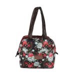 MILTON Floral Lunch Bag I Design Tiffin Bag for Office for Men, Women I Eco Friendly, Spacious, Durable I 2.5 L I Black