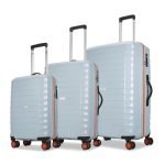 Aristocrat Altitude Set of 3 (Cabin+Medium+Large) Trolley Bags, Surf Spray