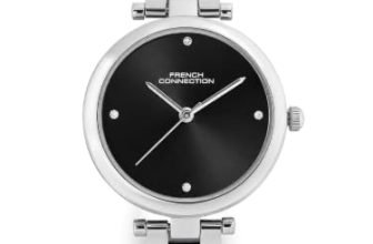 French Connection Black Sunray Dial, Analog Watch for Women – FCN0166BSM